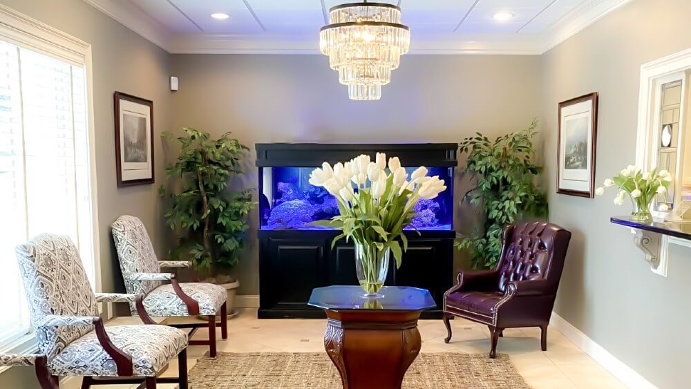 The warm and welcoming interior of the Mount Vernon Eye Care boutique